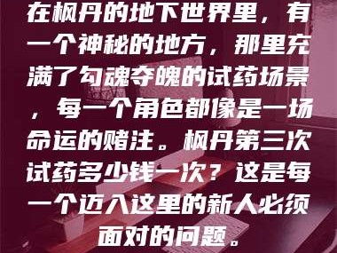 孝昌在枫丹的地下世界里，有一个神秘的地方，那里充满了勾魂夺魄的试药场景，每一个角色都像是一场命运的赌注。枫丹第三次试药多少钱一次？这是每一个迈入这里的新人必须面对的问题。