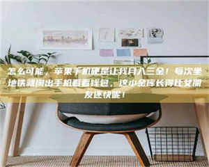 孝昌怎么可能，苹果手机硬是让我月入三金！每次坐地铁就掏出手机看看钱包，这小金库长得比女朋友还快呢！ 第1张